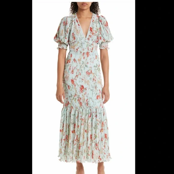 chinese dress ladies byTiMo Women's Plissé Maxi Dress, Dark Rose, Floral, XS at Amazon Women's  Clothing store main image 0